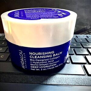 Andalou Naturals Nourishing Cleansing Balm - Blue and White